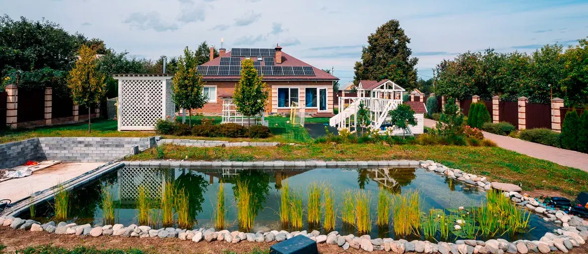 Водоем с освещением - вид 1